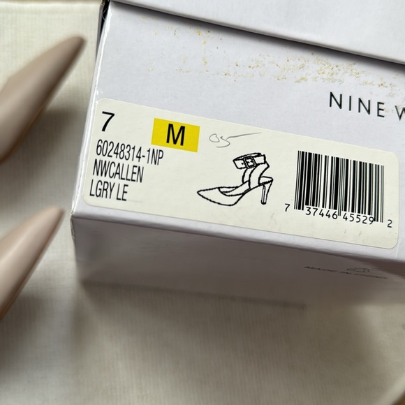 Nine West Callen Nude Leather Ankle-strap Heels - Picture 9 of 9
